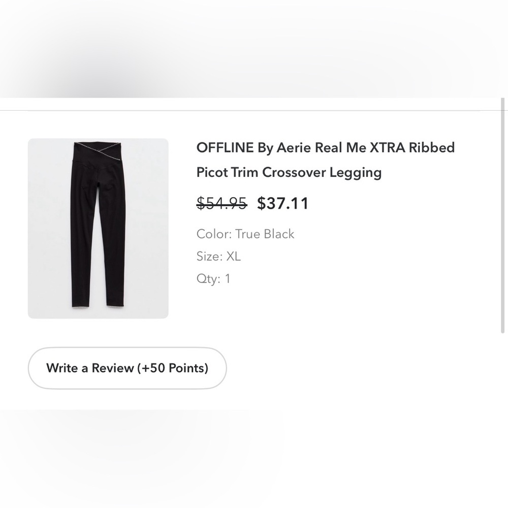 OFFLINE by Aerie Black Leggings
